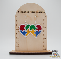 Autism Heart Earrings