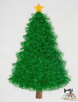 Fringe Christmas Tree with Bonus FSL Ornaments & Garland