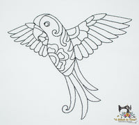 Redwork Parrots