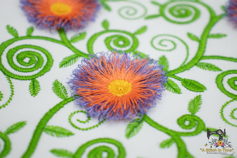 トップス Plant Fringe Embroidery Acetate Fabric Fringe Flowers| A Stitch in Time Embroidery Designs