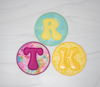 ITH Retro Monogram Coaster Set