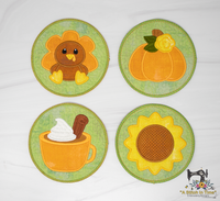 ITH Thanksgiving Coaster Set