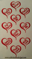 Sweet Heart Designs - Set of 10