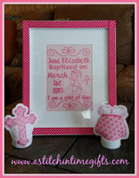 5x7 Baptism Announcement Template