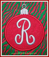 Christmas Ornament Applique 1