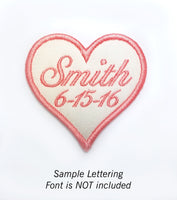 Patch 3 inch Heart - Blank