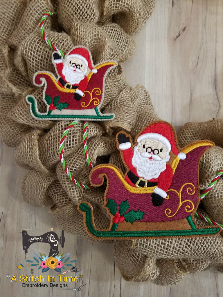 Chalk Embroidery Mini Hoop Ornaments - Sugar Bee Crafts