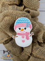 ITH Wreath Decor Snowgirl (4x4 hoop)