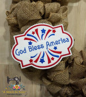 ITH God Bless America 5x7
