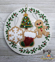 ITH Iced Christmas Stocking Cookie Ornament