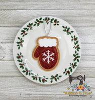 ITH Iced Christmas Mitten Cookie Ornament