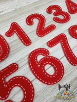ITH "Handstitched" Round Number Set