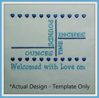 5x7 Birth Announcement Template