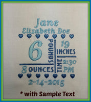 4x4 Birth Announcement Template