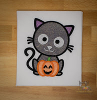 Black Cat Applique with Mylar