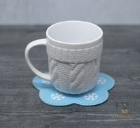 ITH Snowflake Mug Rug