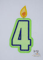 Mylar Number Candle Set - Small