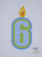 Mylar Number Candle Set - Small