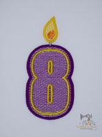 Mylar Number Candle Set - Small