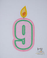 Mylar Number Candle Set - Small