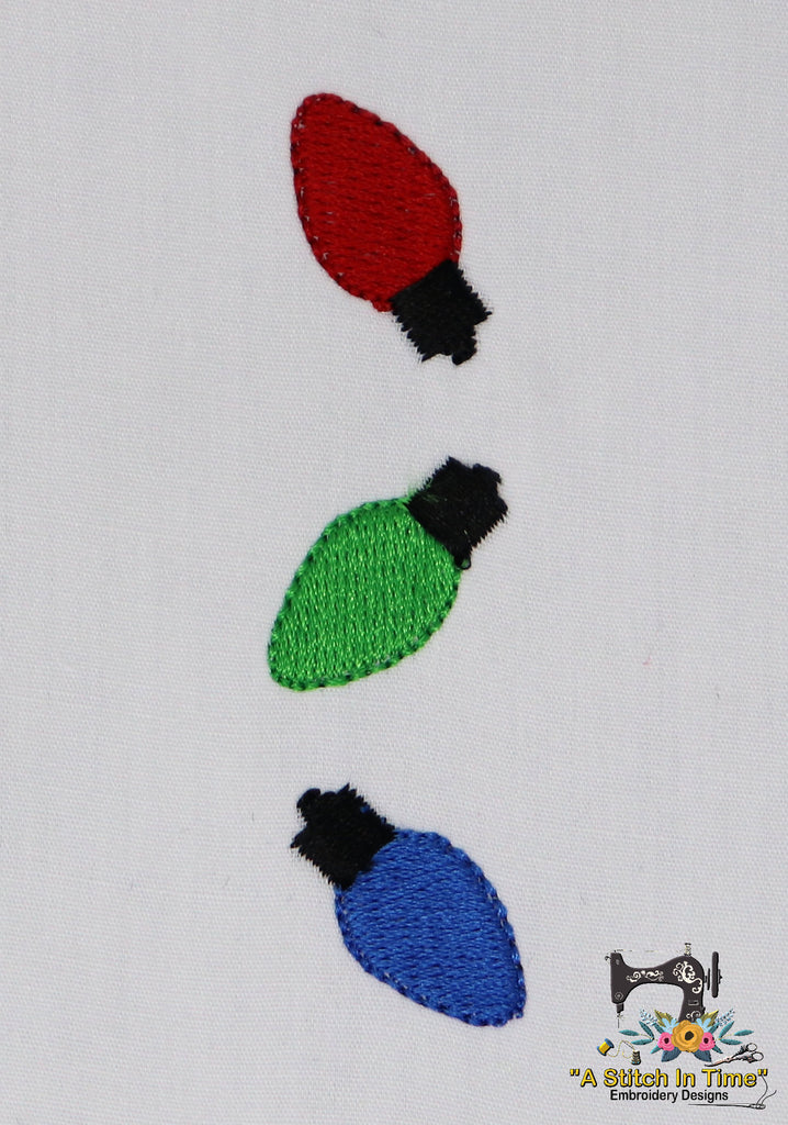 PDF Pattern: Bright Lights Ornament, Christmas Embroidery Pattern