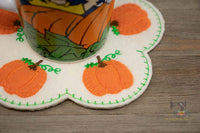 ITH Pumpkin Mug Rug