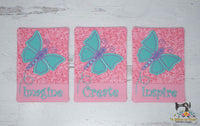 ITH Butterfly Mug Rug Set