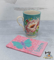 ITH Butterfly Mug Rug Set