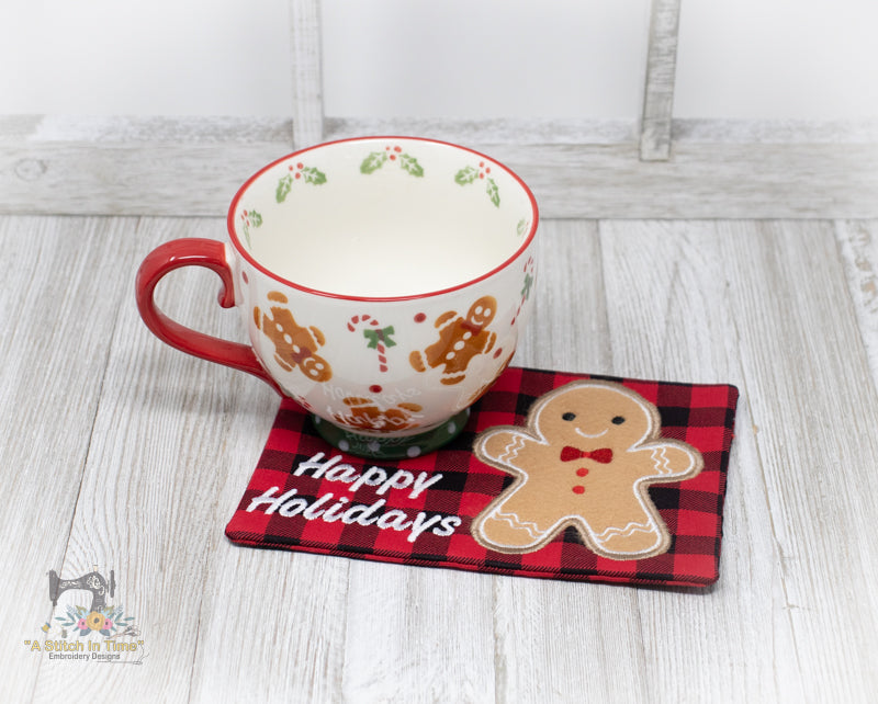 Gingerbread Man Mug Christmas Ceramic Tea Mugs 3D Gingerbread Man