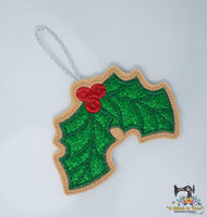 ITH Holly Ornament