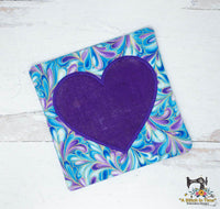 ITH Applique Heart Mug Rug