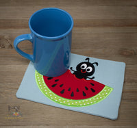 Ant Bites Mug Rug 6.00 x 8.40