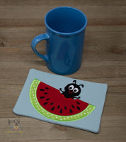 ITH Ant Bites Mug Rug 5 x 7