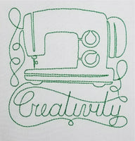 Set of 12 Redwork Sewing Collection Designs (4x4 hoops)