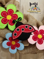 ITH Ladybug - Flower Feltie Bundle