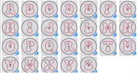 ITH Retro Monogram Coaster Set
