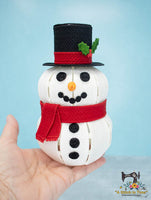 3D FSL Snowman machine embroidery design