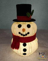 3D FSL Snowman machine embroidery design