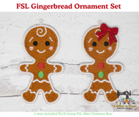 FSL Gingerbread Ornaments Set