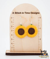FSL-Fringe Sunflower Earrings