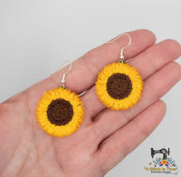 FSL-Fringe Sunflower Earrings