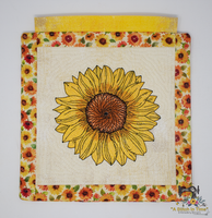 ITH Mylar Sunflower Mini Quilt 8x8