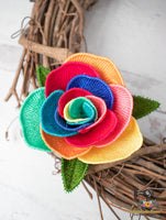 FSL 3D Rainbow Rose