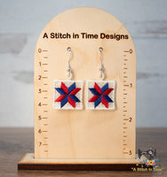 FSL Quilt Block Earrings