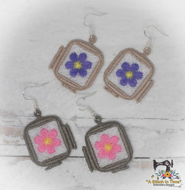 FSL Embroidery Hoop Earrings