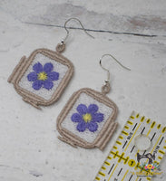 FSL Embroidery Hoop Earrings