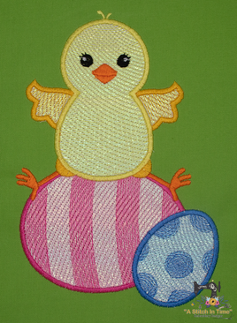 Mylar Chick with Eggs