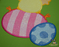 Mylar Chick with Eggs