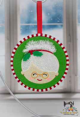ITH Fringe Mrs. Claus Ornament