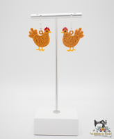 FSL Chicken Earrings